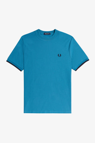 Fred Perry Tipped Cuff Tee M4654 // OCEAN V35
