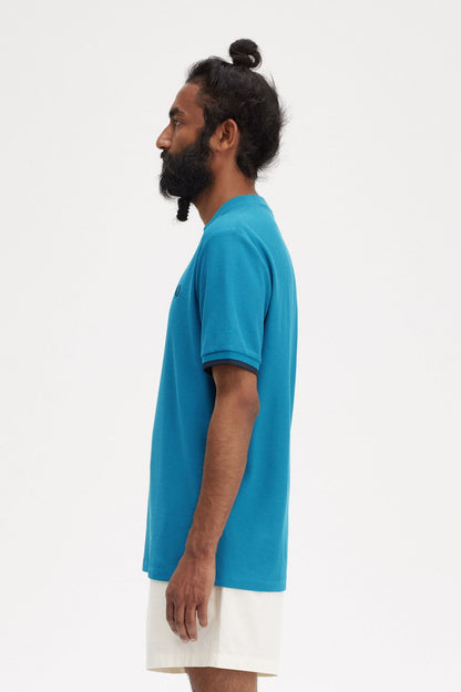 Fred Perry Tipped Cuff Tee M4654 // OCEAN V35