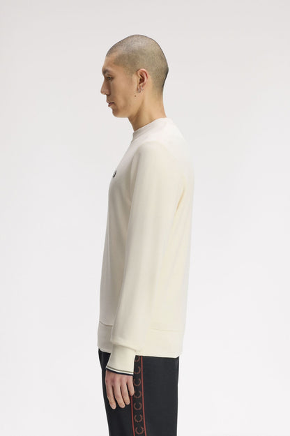 Fred Perry Crew Neck Sweatshirt // ECRU 68C
