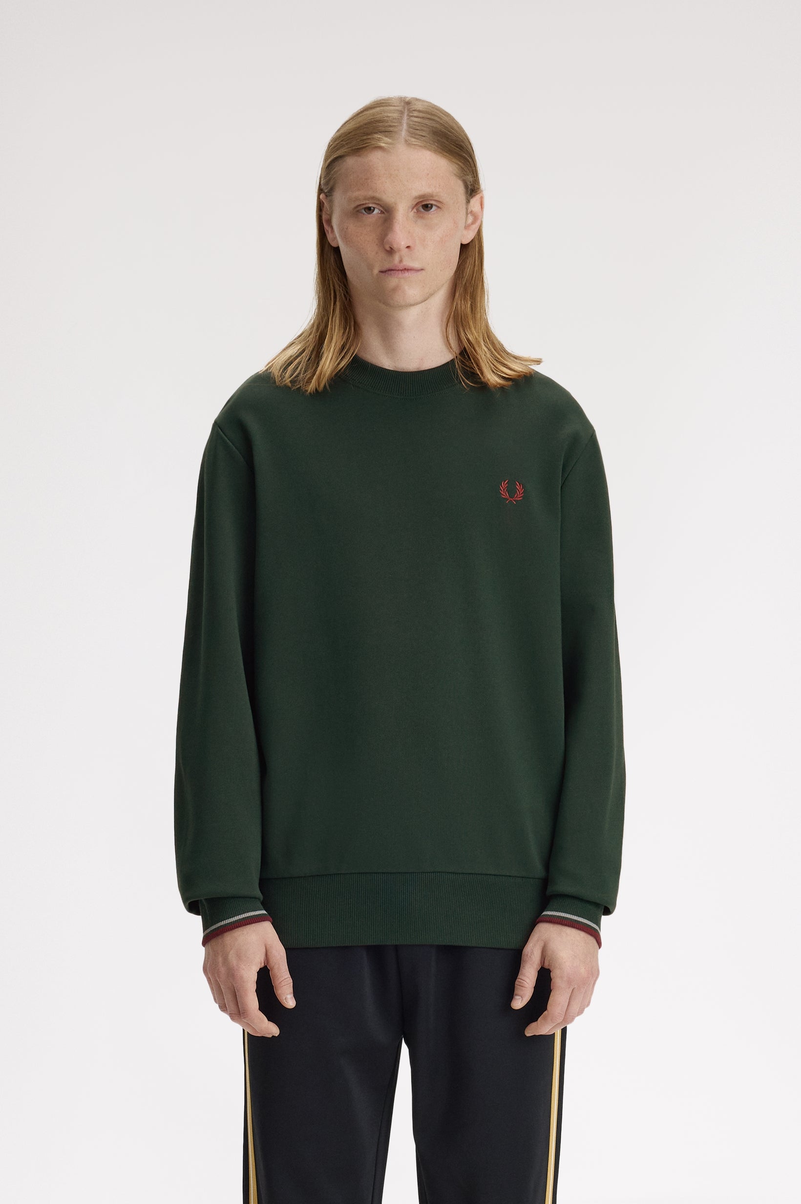 Fred Perry Crew Neck Sweatshirt // GRASSROOT 85A