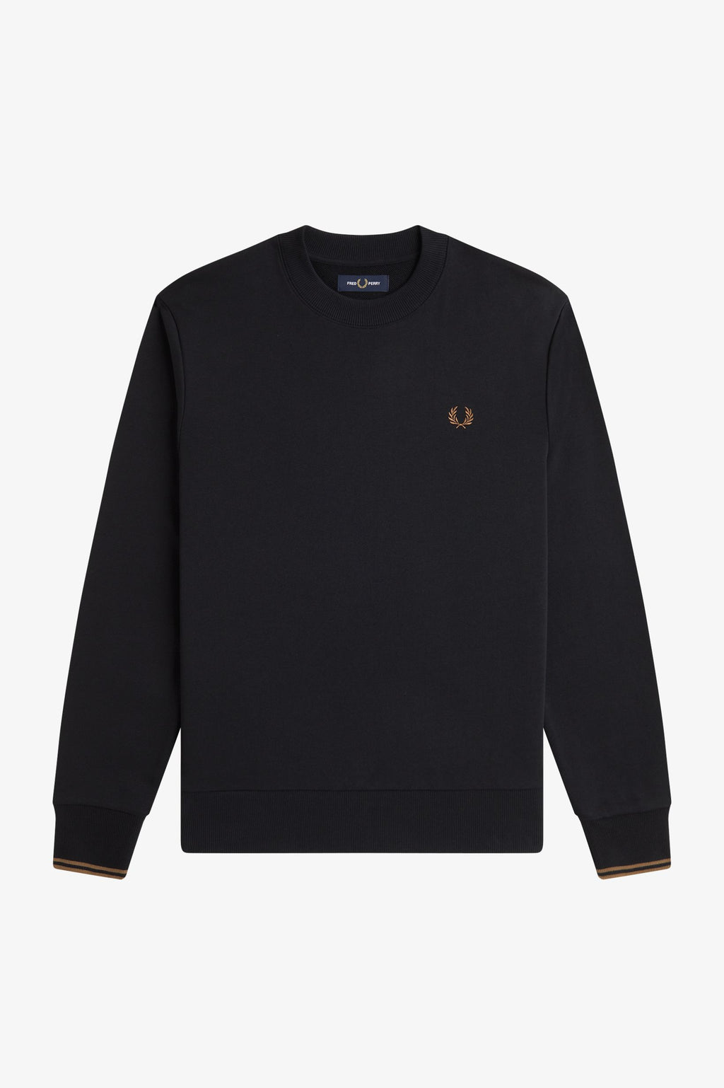 Fred Perry Crew Neck Sweatshirt // BLACK S77