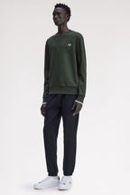 Fred Perry Crew Neck Sweatshirt // GREEN T50