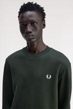 Fred Perry Crew Neck Sweatshirt // GREEN T50