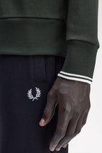 Fred Perry Crew Neck Sweatshirt // GREEN T50