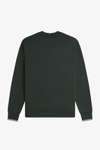Fred Perry Crew Neck Sweatshirt // GREEN T50