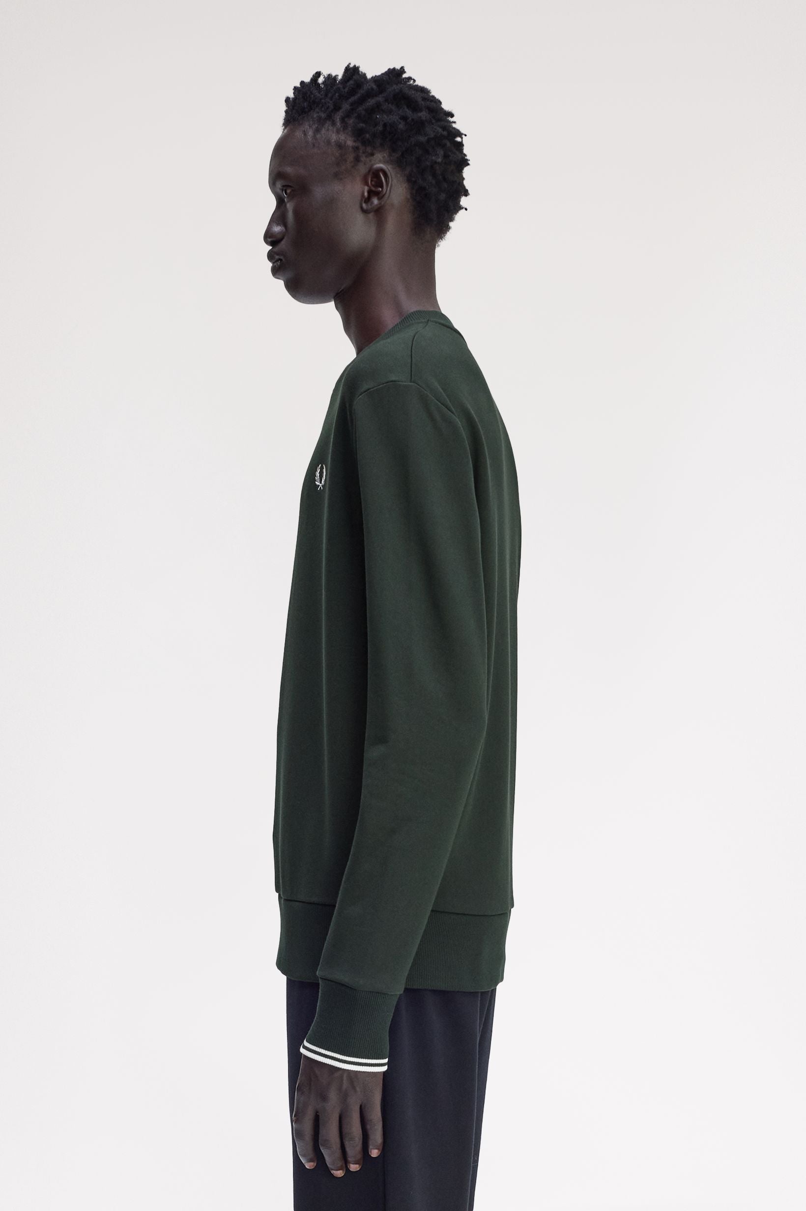 Fred Perry Crew Neck Sweatshirt // GREEN T50