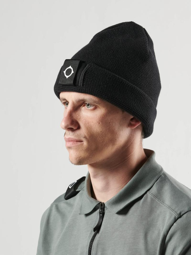 Ma.strum Milano Knit Beanie // JET BLACK