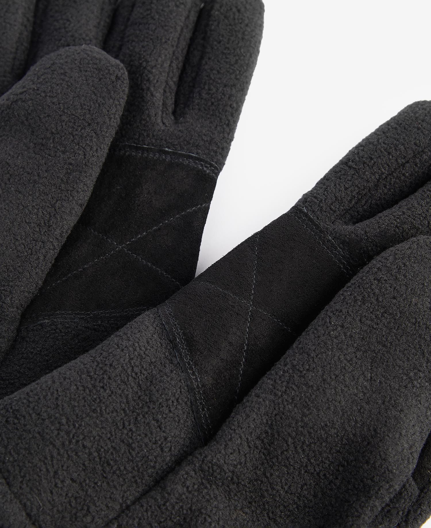 Barbour Coalford Fleece Gloves // BLACK