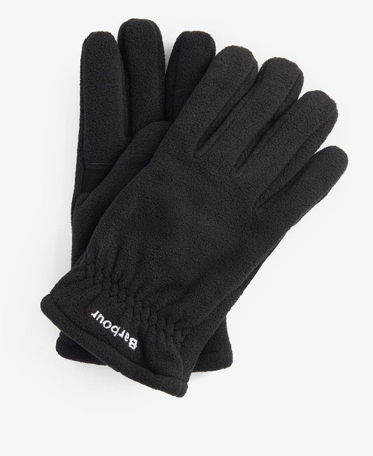 Barbour Coalford Fleece Gloves // BLACK