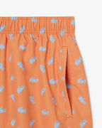 Lacoste Mid Lenght Crocodile Print Swim Trunks