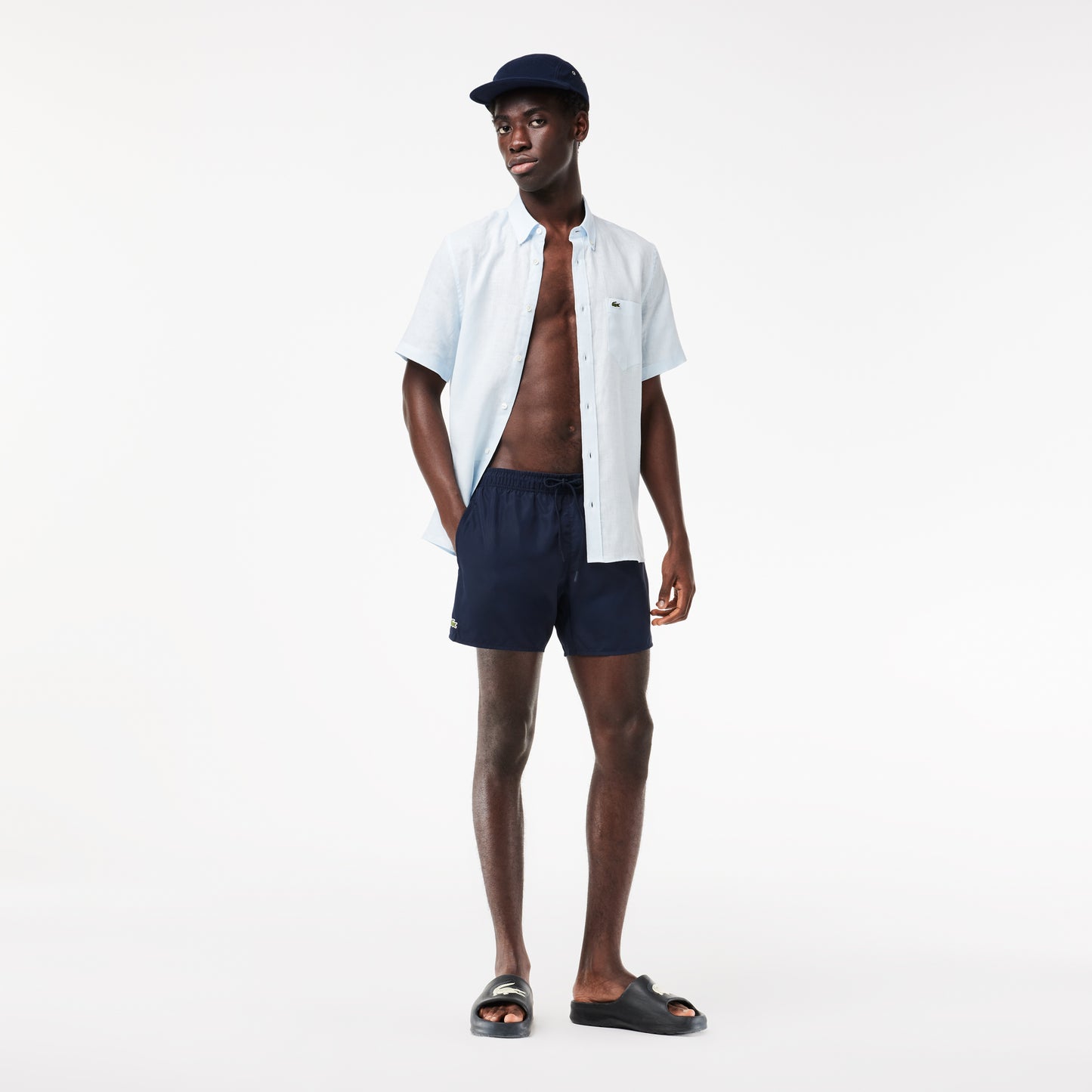 Lacoste Lightweight Swim Shorts MH6270 // NAVY 802