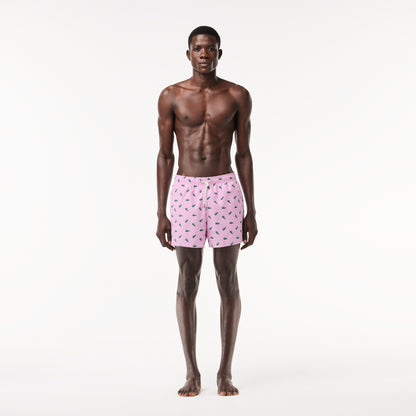 Lacoste Crocodile Print Swim Trunks MH7188 // GELATO IU9