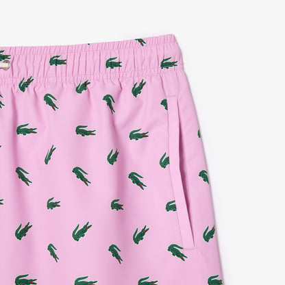 Lacoste Crocodile Print Swim Trunks MH7188 // GELATO IU9