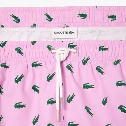 Lacoste Crocodile Print Swim Trunks MH7188 // GELATO IU9