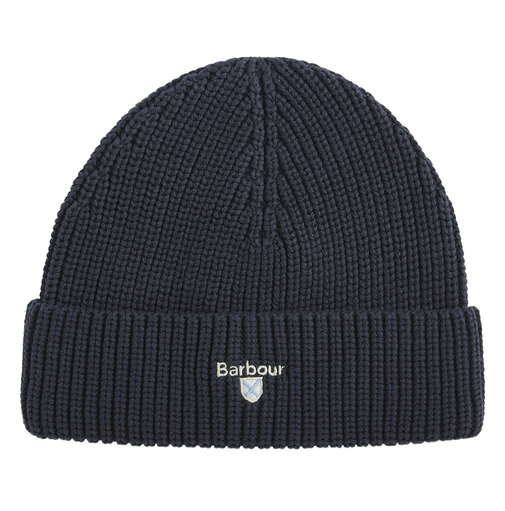 Barbour Cascade Knitted Beanie // NAVY NY91