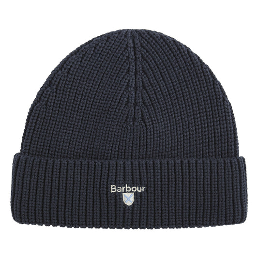 Barbour Cascade Knitted Beanie // NAVY NY91