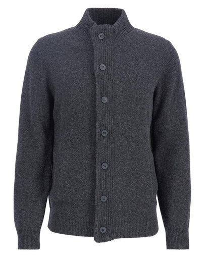 Barbour Essential Zip Through Jumper MKN0731CH51 // CHARCOAL MARL