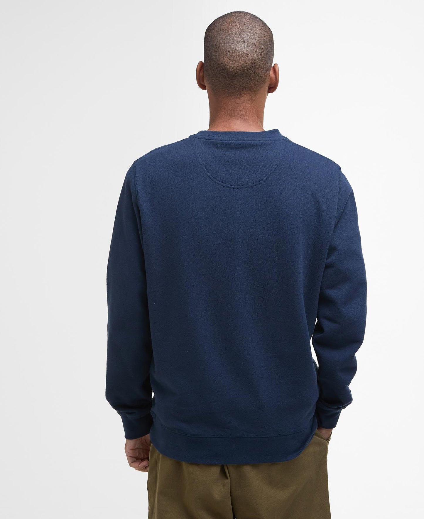 Barbour Pique Logo Sweatshirt MOL0670 // NAVY NY91