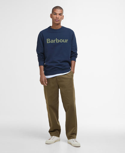 Barbour Pique Logo Sweatshirt MOL0670 // NAVY NY91