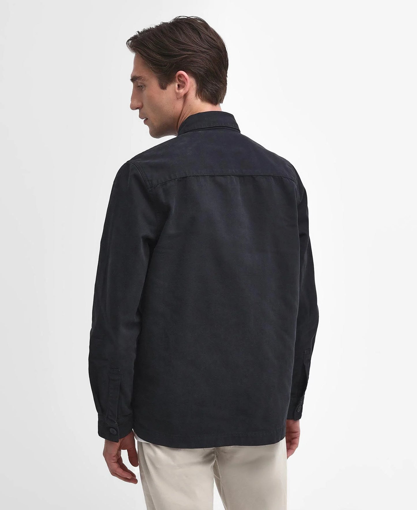 Barbour Washed Cotton Overshirt MOS0281 // NAVY NY91