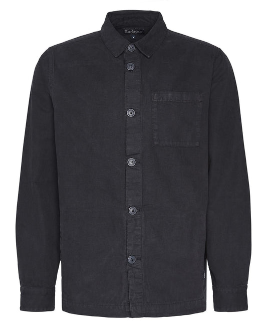 Barbour Washed Cotton Overshirt MOS0281 // NAVY NY91