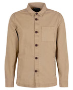 Barbour Washed Cotton Overshirt // WASHED STONE ST17