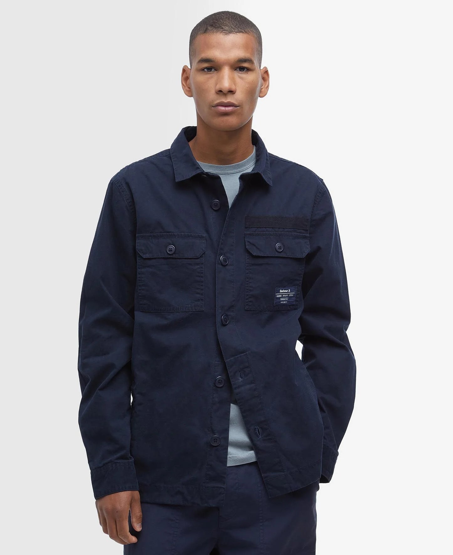 Barbour Bidlam Overshirt MOS0368 // NAVY NY91