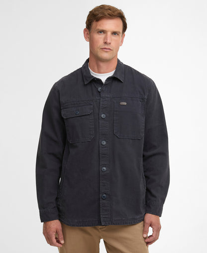 Barbour Lingfield Canvas Overshirt // NAVY NY91