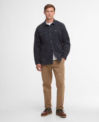 Barbour Lingfield Canvas Overshirt // NAVY NY91