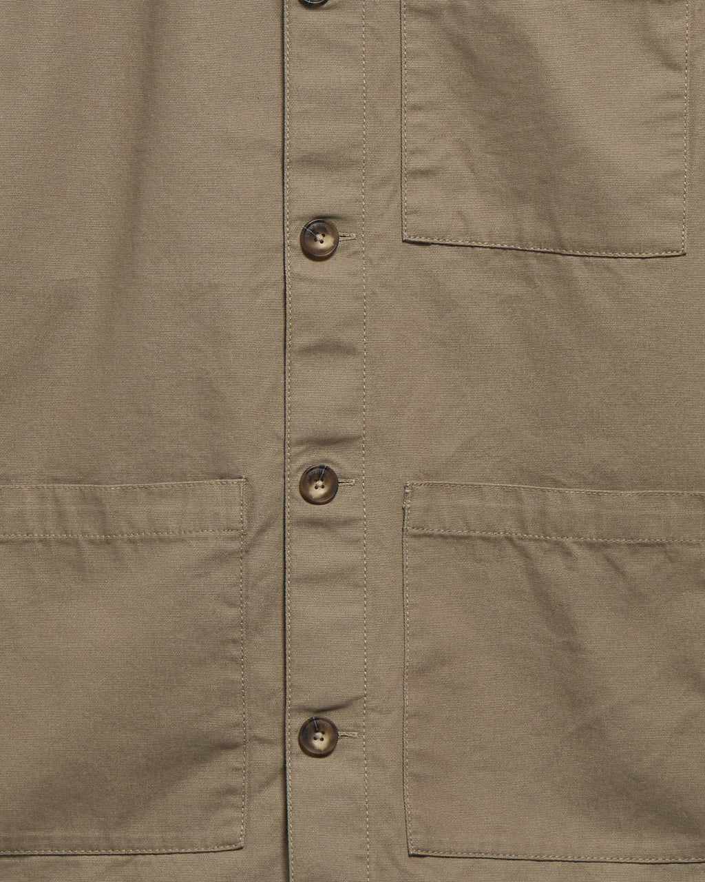 Barbour Tartan Trim Washed Overshirt // MUSHROOM
