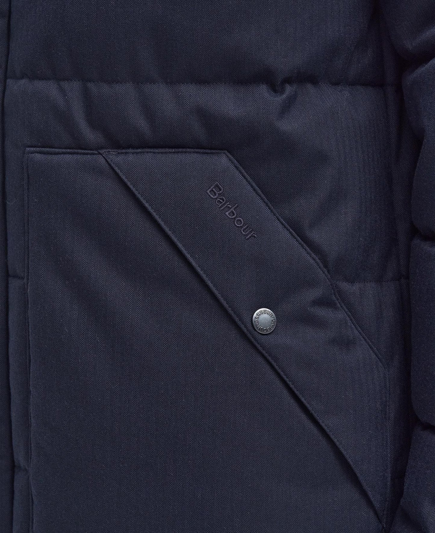 Barbour Brampton Puffer Jacket // NAVY