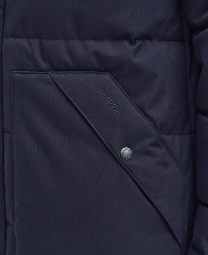 Barbour Brampton Puffer Jacket // NAVY