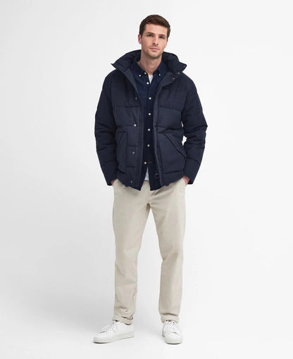 Barbour Brampton Puffer Jacket // NAVY