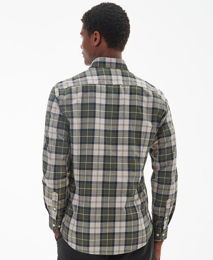 Barbour Wetheram Tailored Fit Shirt // FOREST MIST TN16