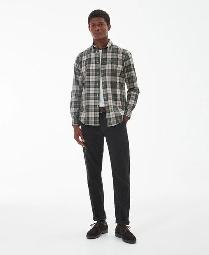 Barbour Wetheram Tailored Fit Shirt // FOREST MIST TN16