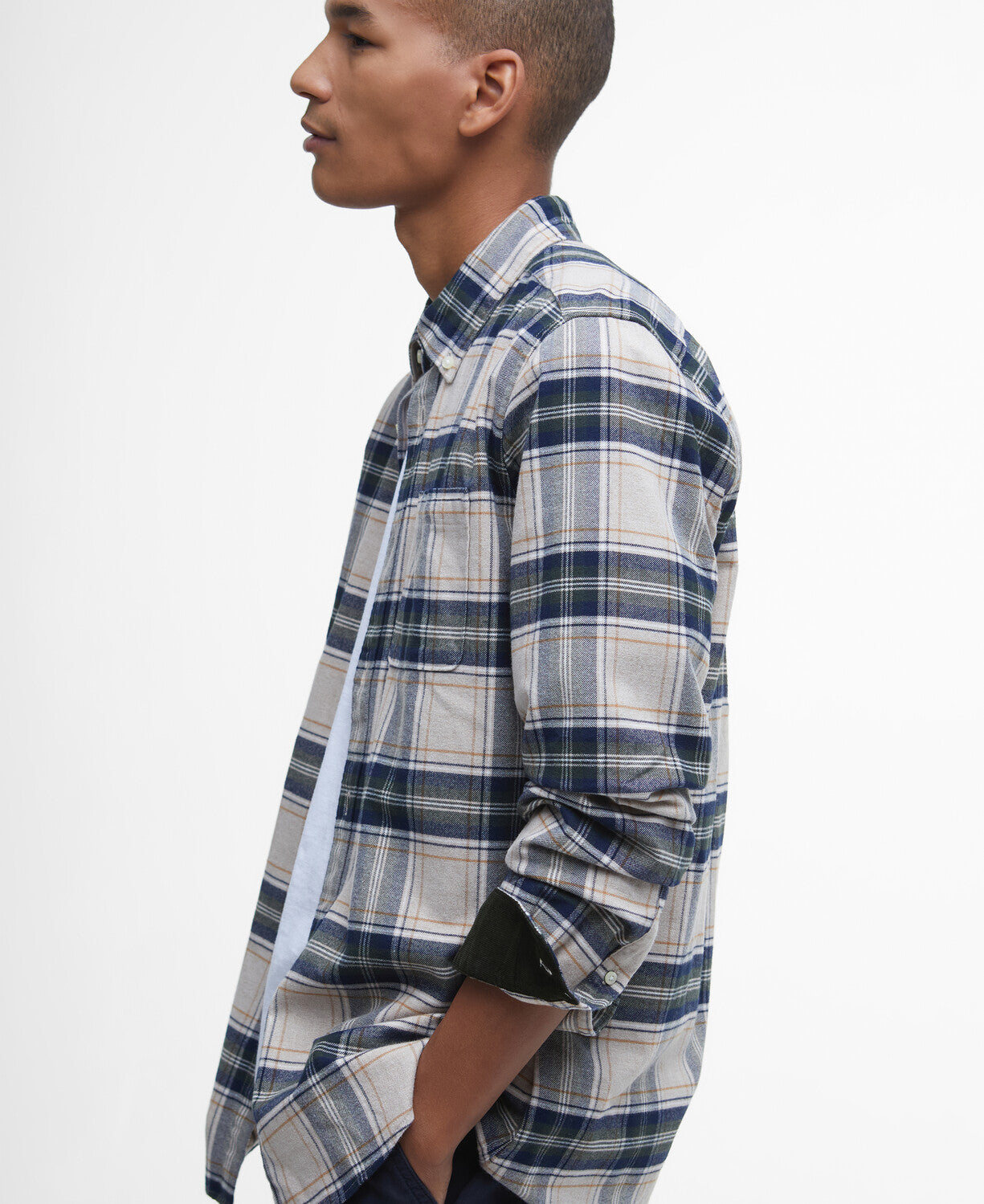 Barbour Betsom Tailored LS Shirt // STONE MARL ST39