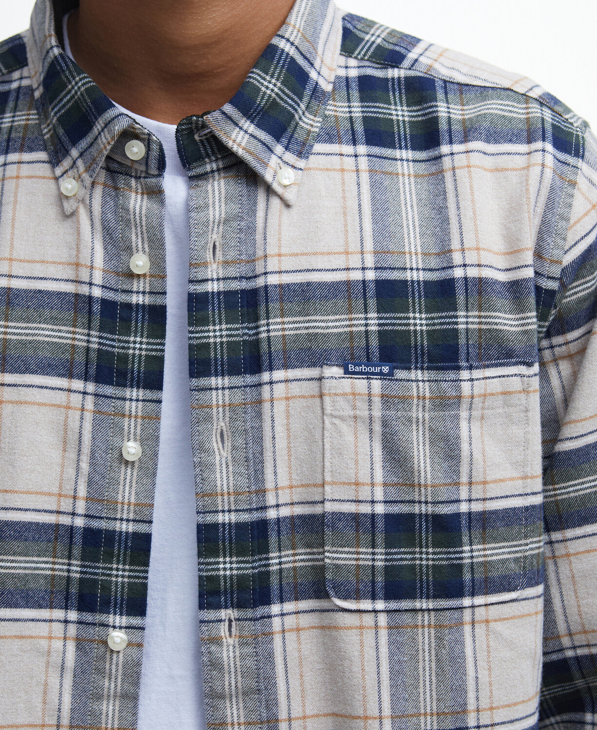 Barbour Betsom Tailored LS Shirt // STONE MARL ST39