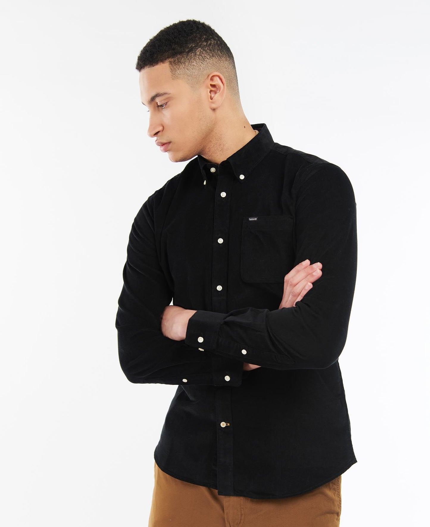 Barbour Ramsey Tailored Fit Shirt // BLACK