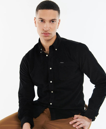 Barbour Ramsey Tailored Fit Shirt // BLACK