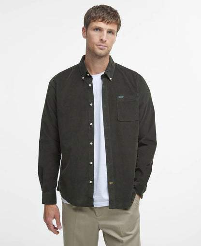 Barbour Ramsey Tailored Fit Shirt // FOREST GREEN