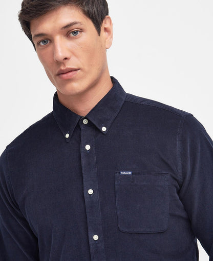 Barbour Ramsey Tailored Cord Shirt // NAVY NY91