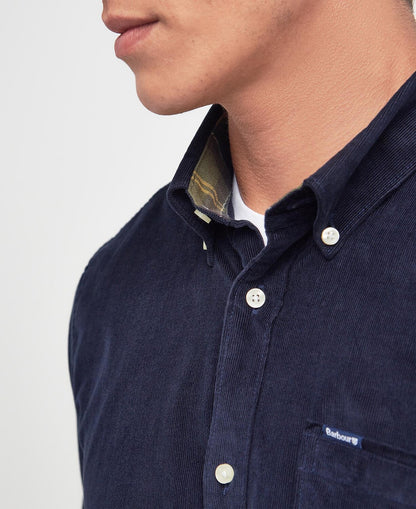 Barbour Ramsey Tailored Cord Shirt // NAVY NY91