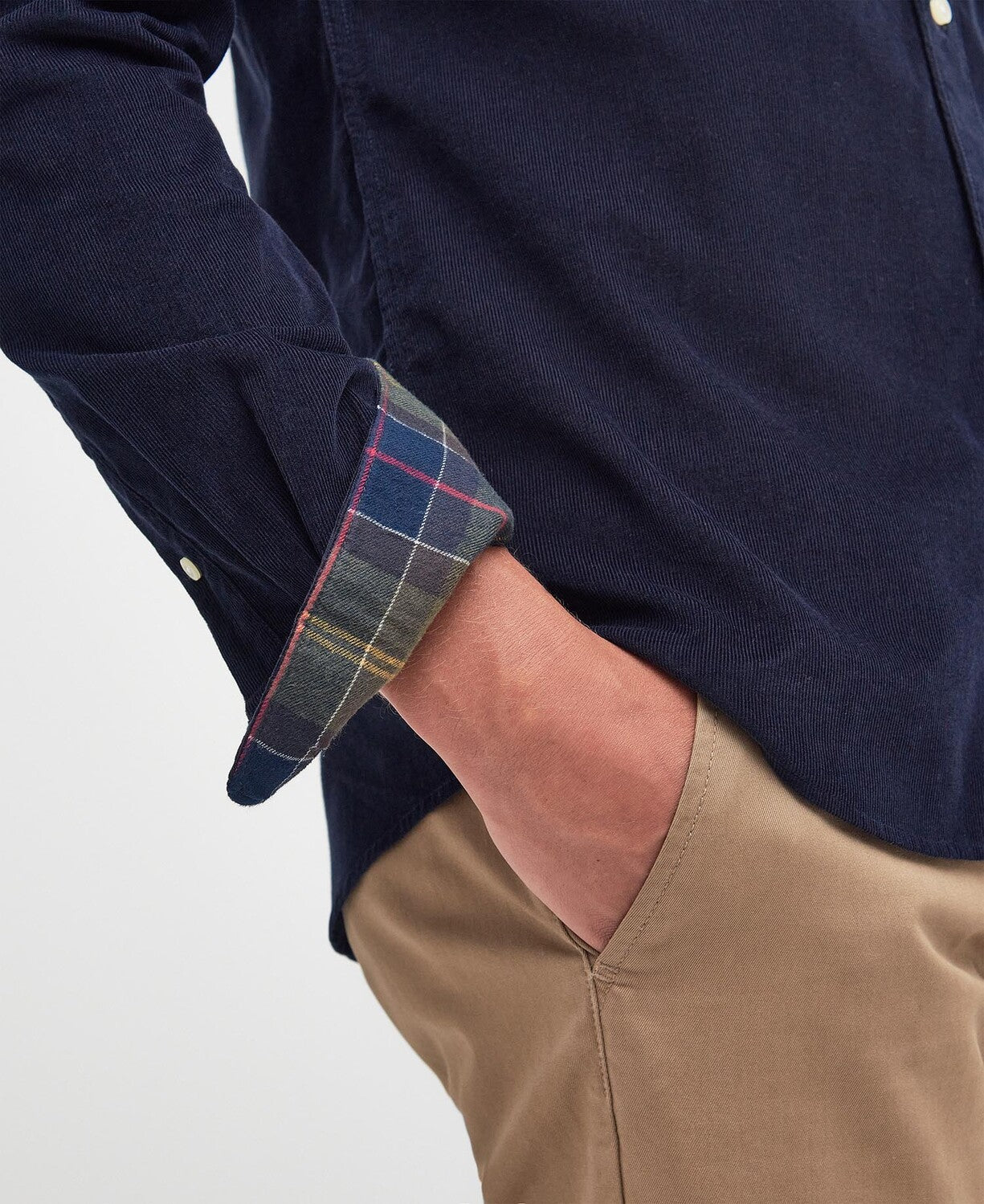 Barbour Ramsey Tailored Cord Shirt // NAVY NY91
