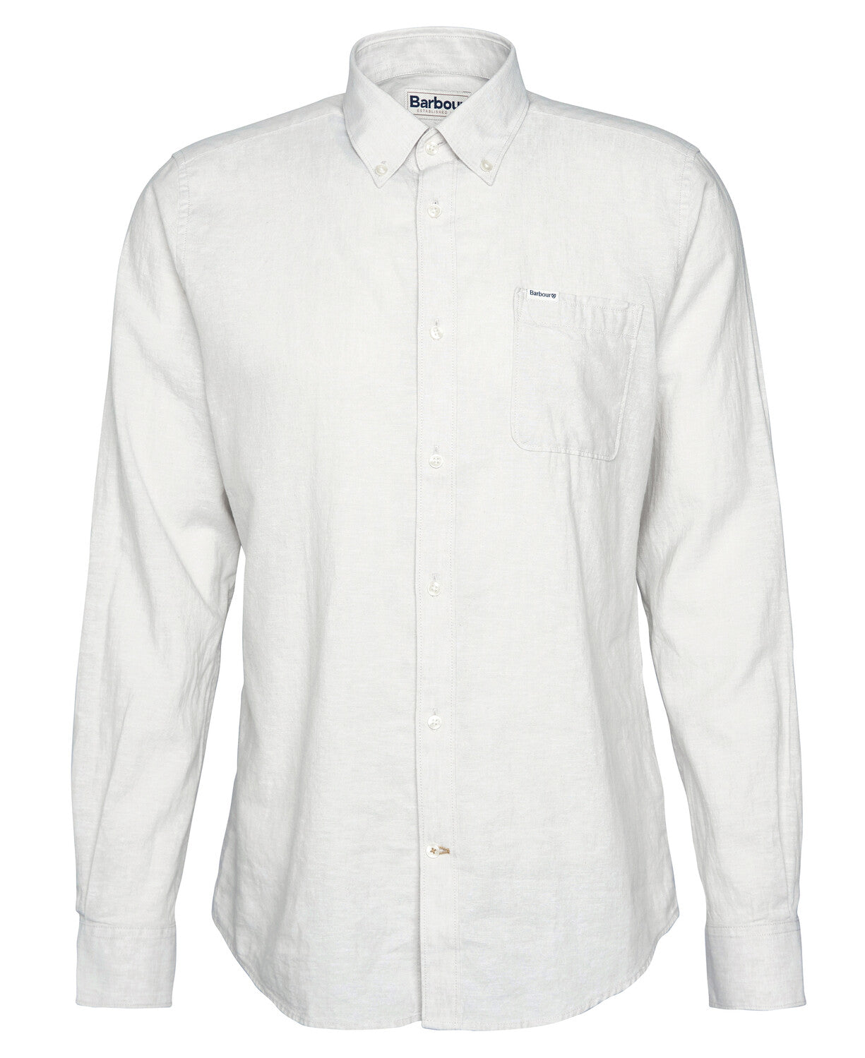Barbour Nelson Tailored LS Shirt // MIST BE12
