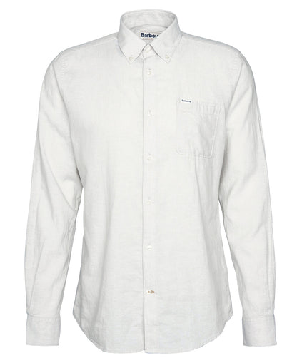 Barbour Nelson Tailored LS Shirt // MIST BE12