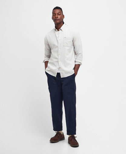 Barbour Nelson Tailored LS Shirt // MIST BE12