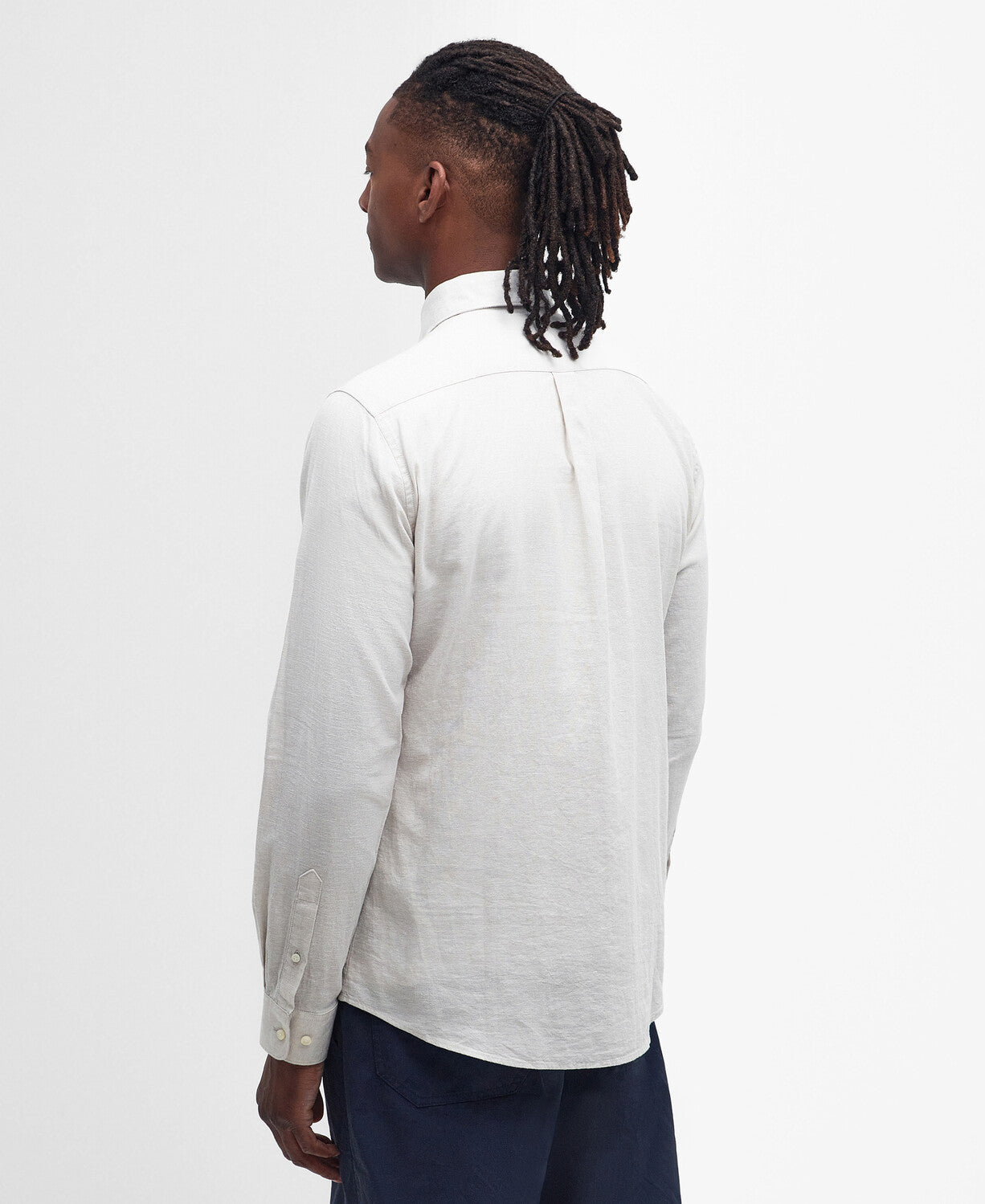 Barbour Nelson Tailored LS Shirt // MIST BE12