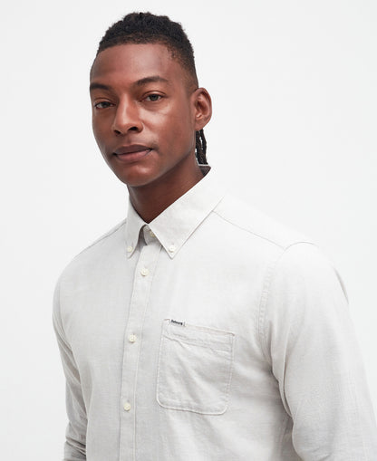 Barbour Nelson Tailored LS Shirt // MIST BE12