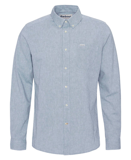 Barbour Nelson Tailores LS Shirt // LEAD BLUE BU23