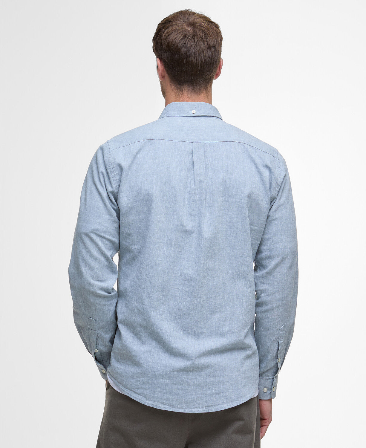 Barbour Nelson Tailores LS Shirt // LEAD BLUE BU23